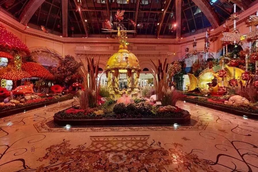 Bellagio Conservatory fall 2025 display