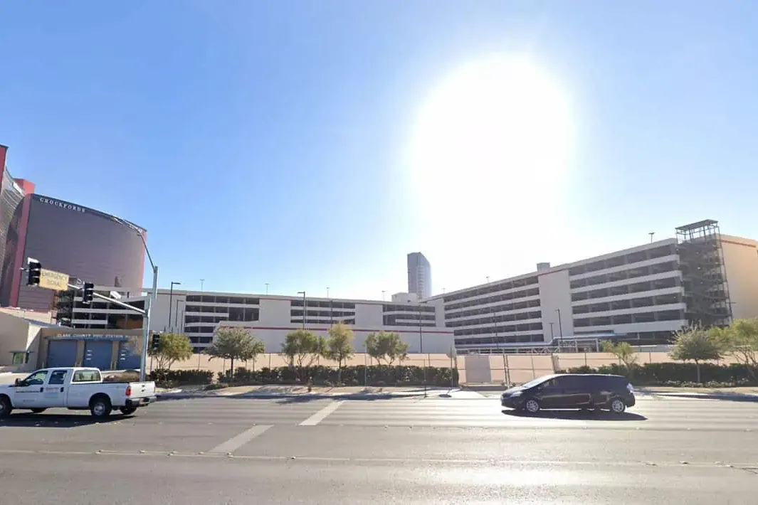 Resorts World Las Vegas parking garage entrance