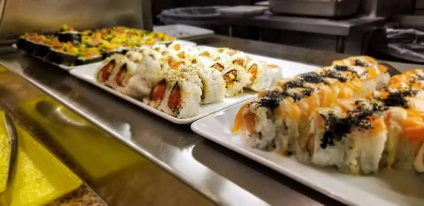Bacchanal buffet sushi