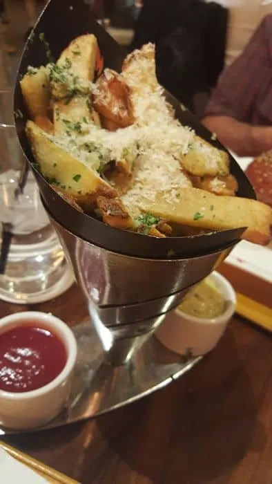 Truffle Parmesan Fries at Burgr
