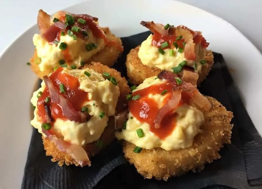 La Kat's Deep Fried Deviled Eggs