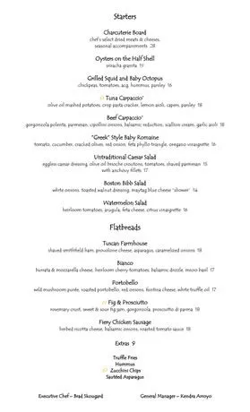 Olives Appetizer Menu
