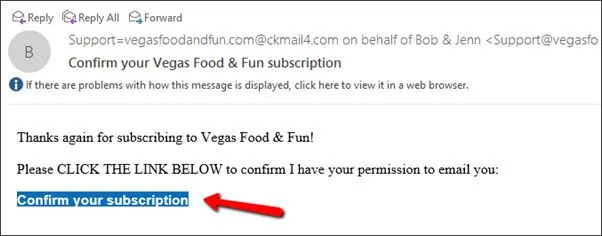 confirm your subscription