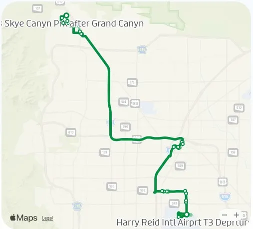 Las Vegas CX bus route