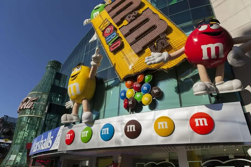 M and m coca cola vegas