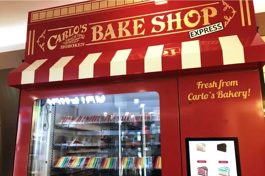 carlos bakery cake vending machine