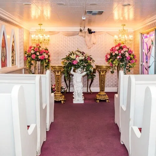 Little white wedding chapel