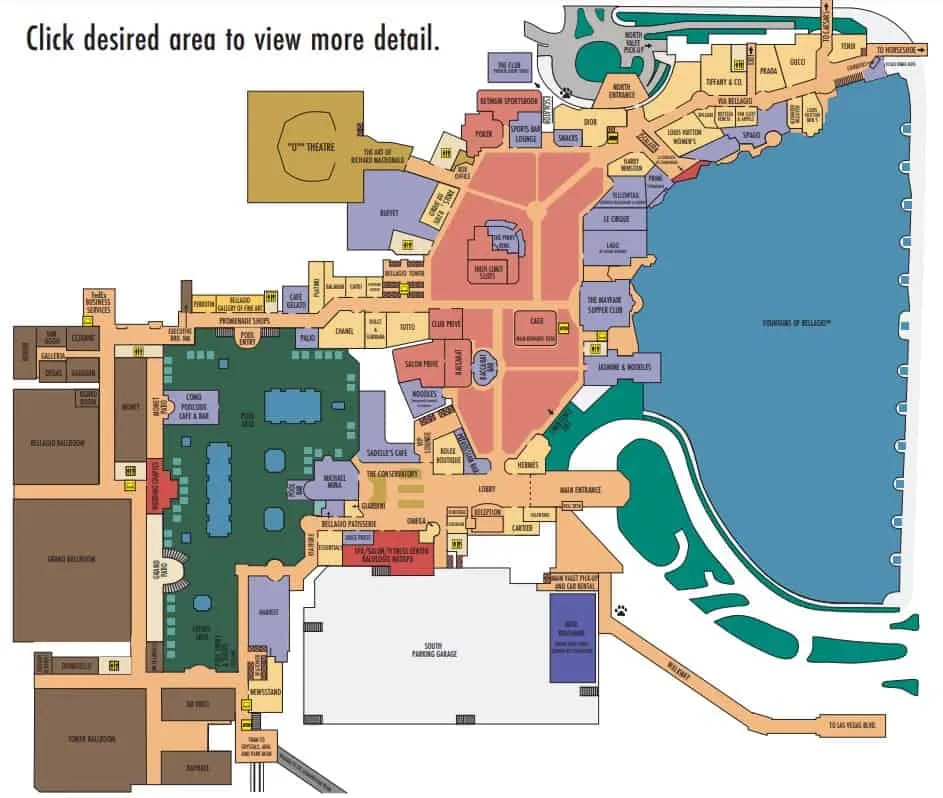 Bellagio property map in 2025