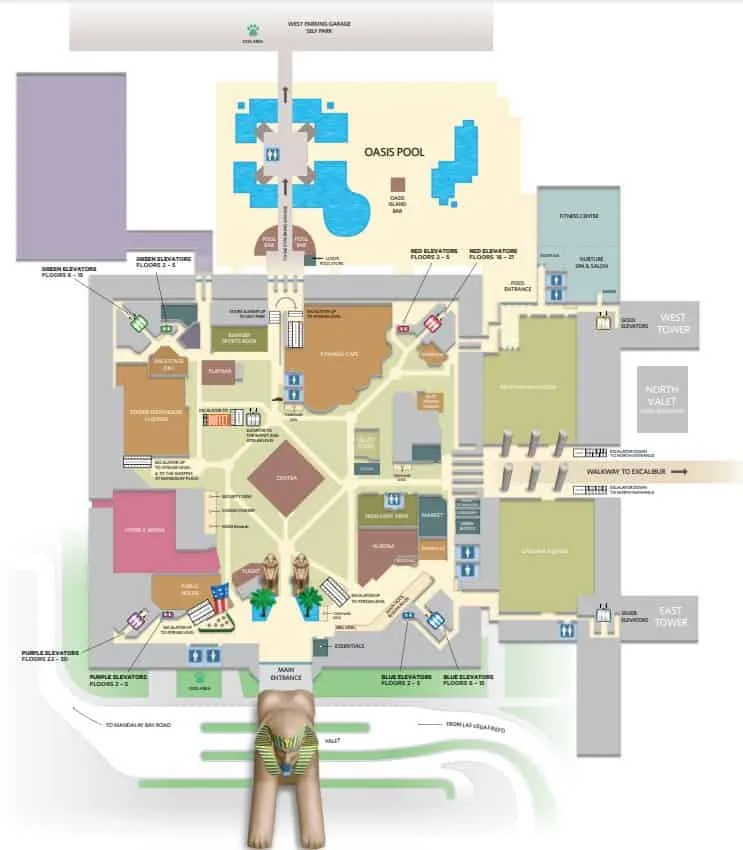 Luxor map main level