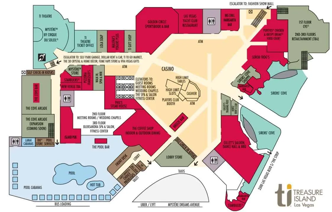 Treasure Island map 2025