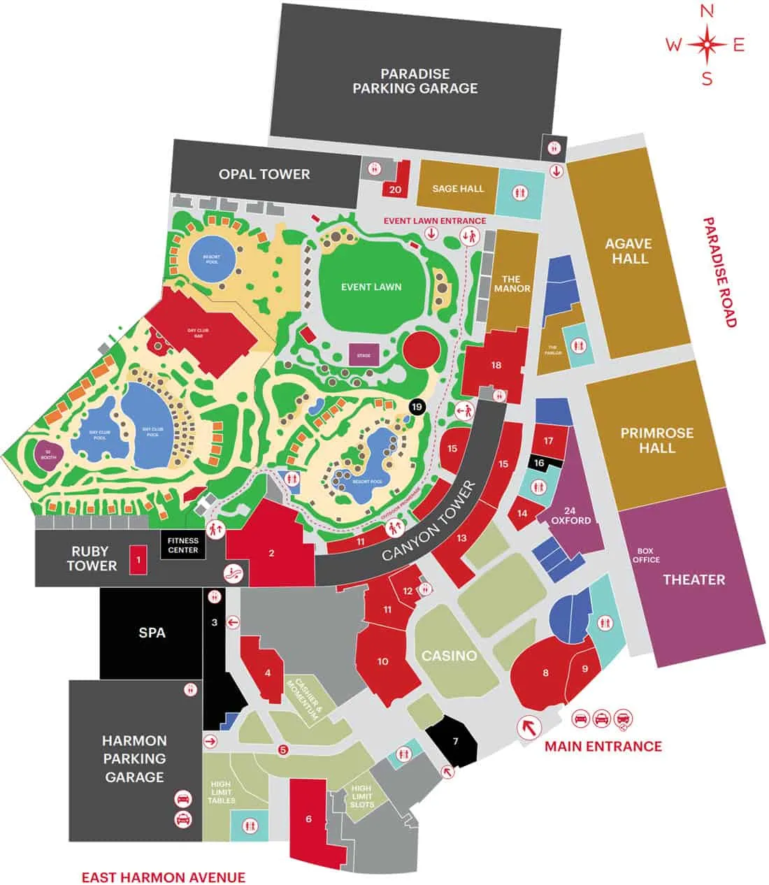 Virgin Hotel Map