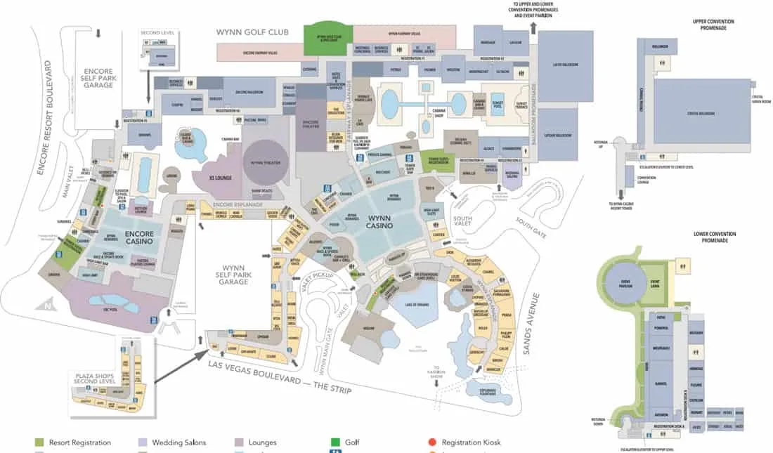 Wynn Hotel Map
