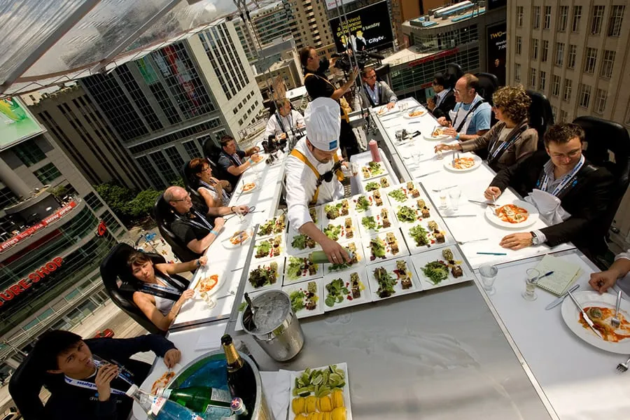 Dinner in the Sky Menu