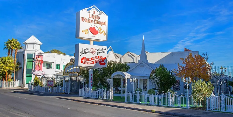 Little white wedding chapel