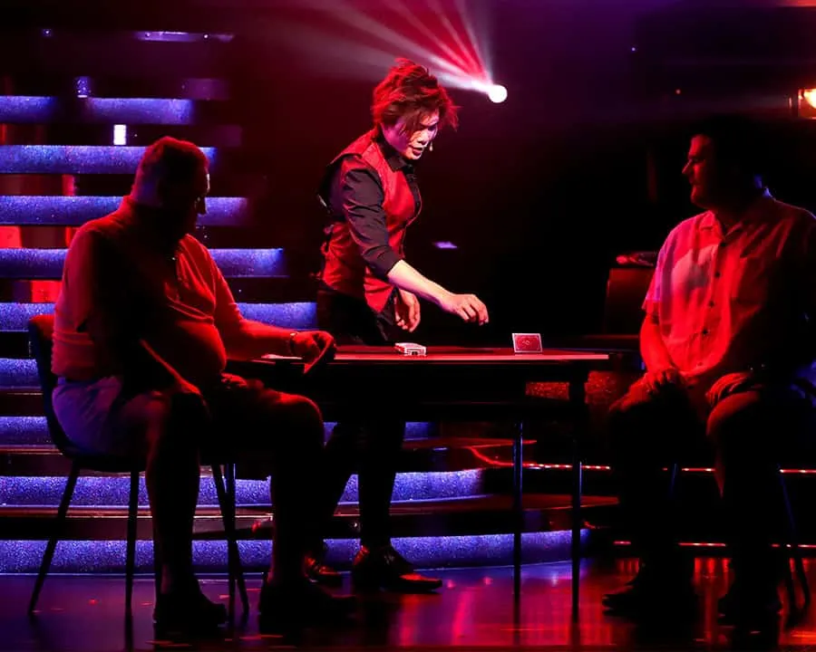 Shin Lim performing Close Up Magic
