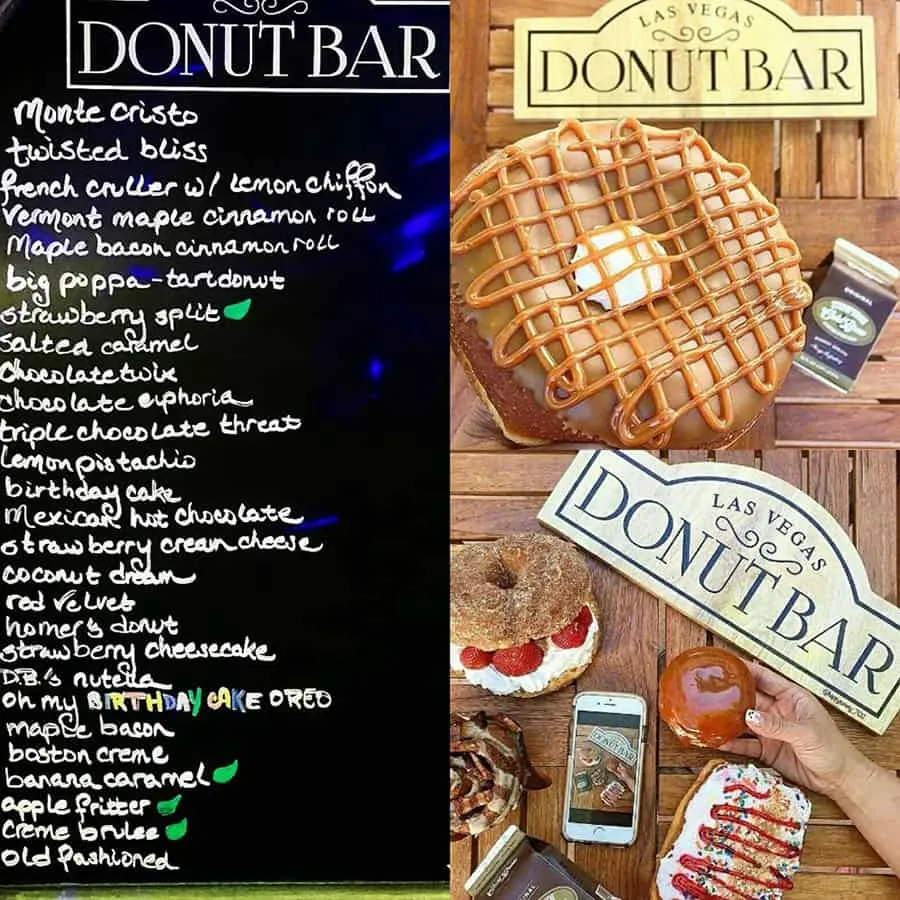 donut bar las vegas menu