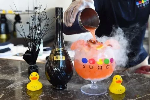 sugar factory oversized smoking candy goblets