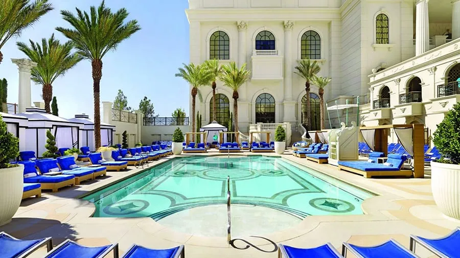 apollo pool at caesars palace.