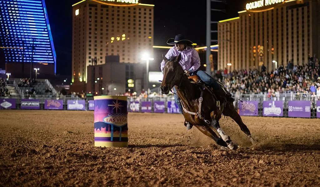 Barrel Racing at the Plaza for Helldorado Days