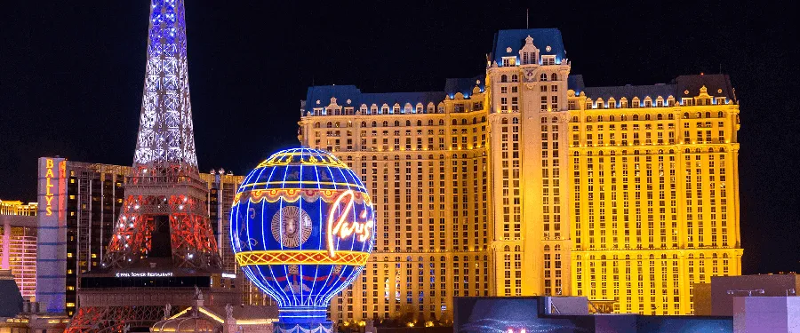 Eiffel Tower Light Show at Paris Hotel Las Vegas