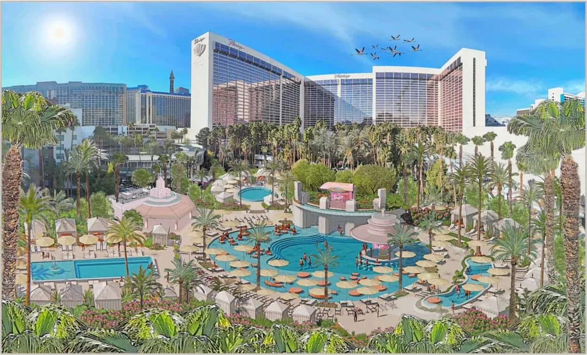Flamingo Go Pool in Las Vegas rendering
