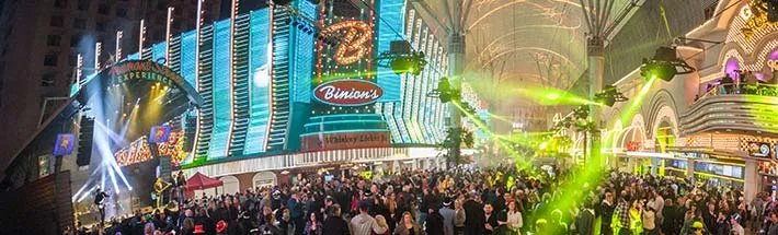 The stack of green is located at Binions on Fremont Street