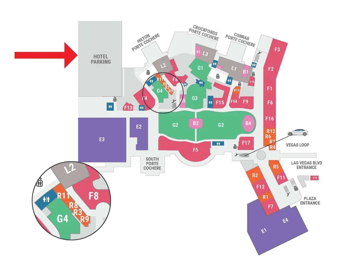 Hotel Parking Map