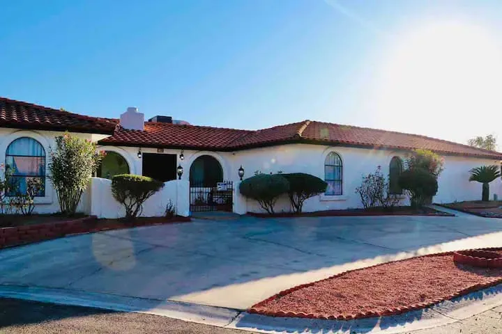 Mediterranean Farm House with Fenced Yard