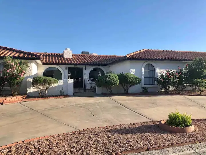 Mediterranean Farm House with Fenced Yard