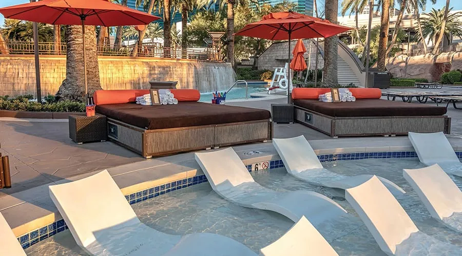 Activities at the MGM Grand Pool Complex