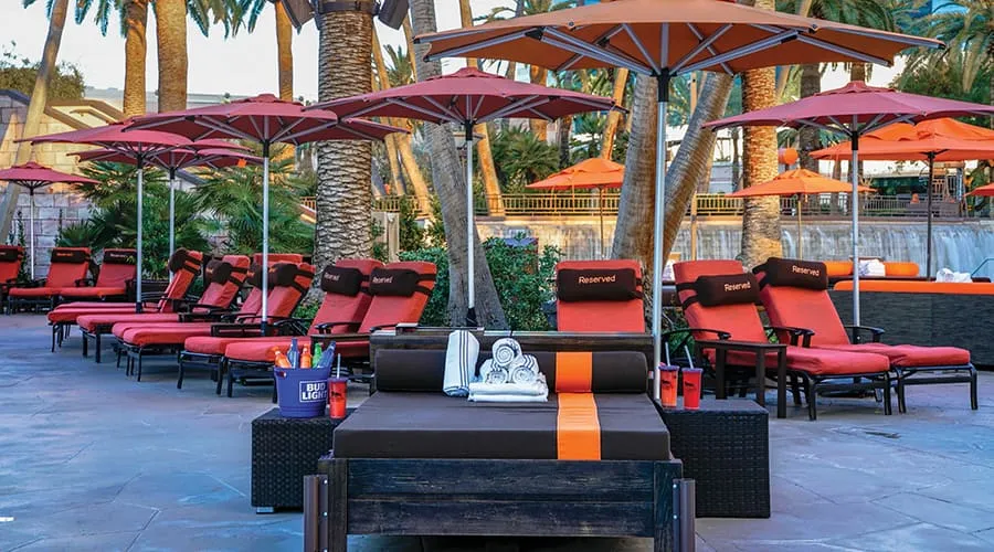 Activities at the MGM Grand Pool Complex