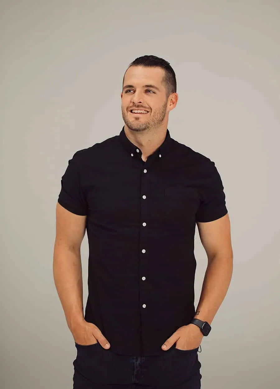 Quarterback Derek Carr