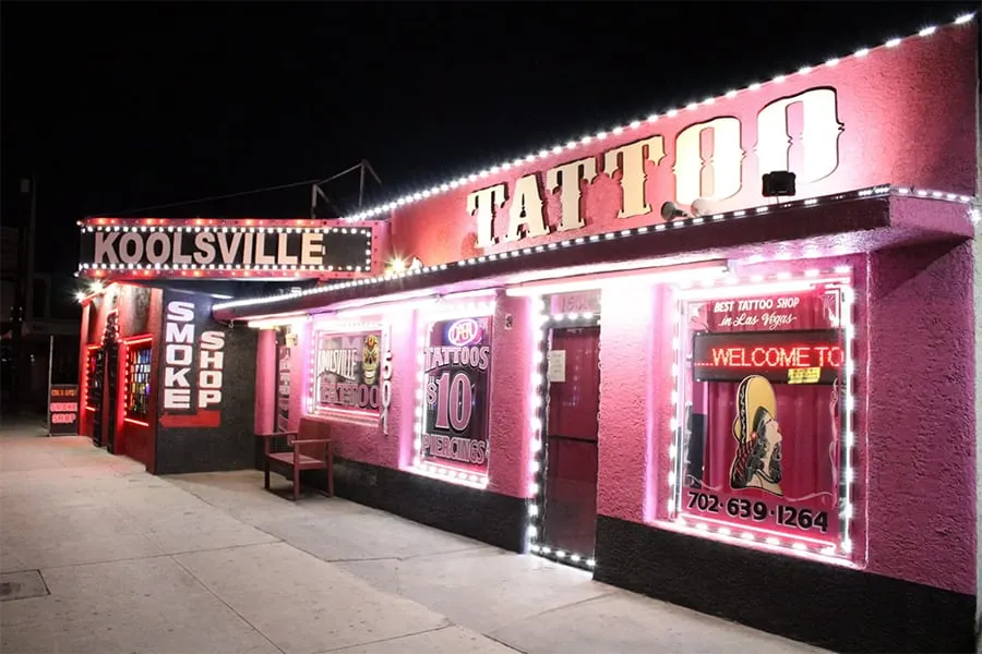 Koolsville Tattoo Las Vegas Blvd NV Location