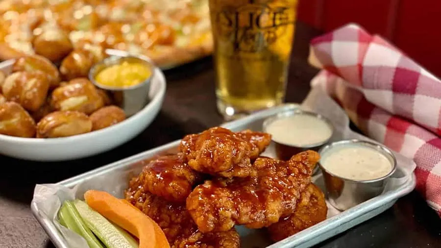 mandalay bay dining slice of vegas chicken tenders