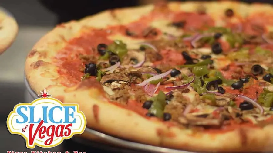 mandalay bay dining slice of vegas supreme pizza