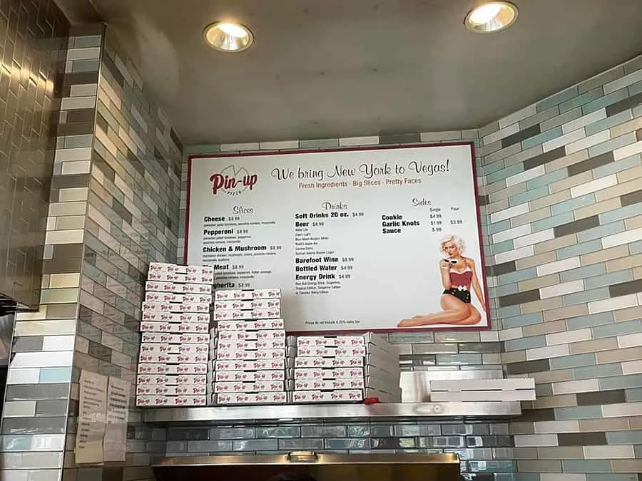 Pin Up Pizza Las Vegas Prices
