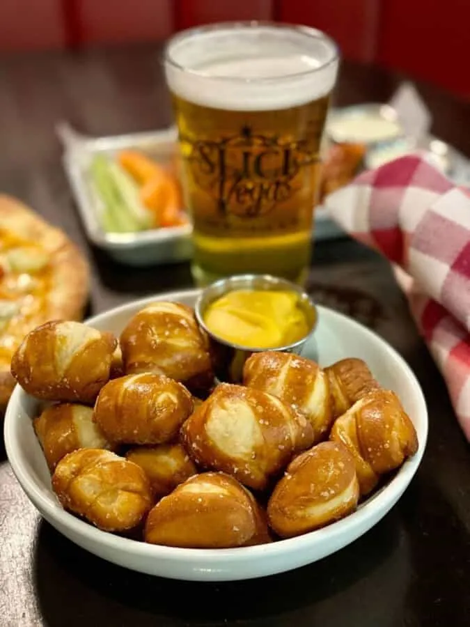 Slice of Vegas Menu Pretxel Bites