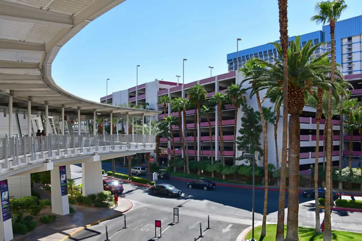 Flamingo parking in Las Vegas