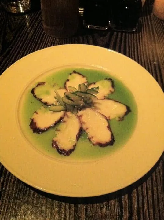 Octopus Sashimi at Yellowtail Bellagio