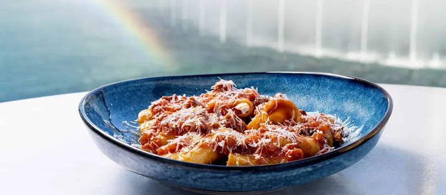 bellagio dining lago rigatoni all amatriciana