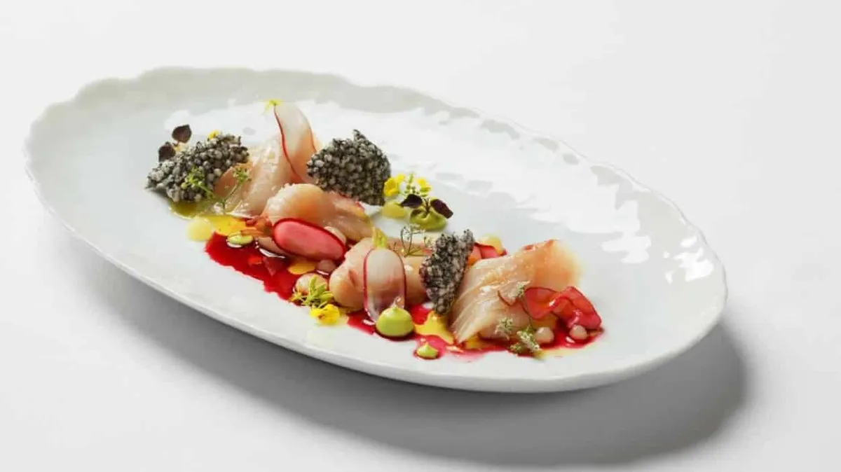 bellagio restaurant spago baja kanpachi crudo