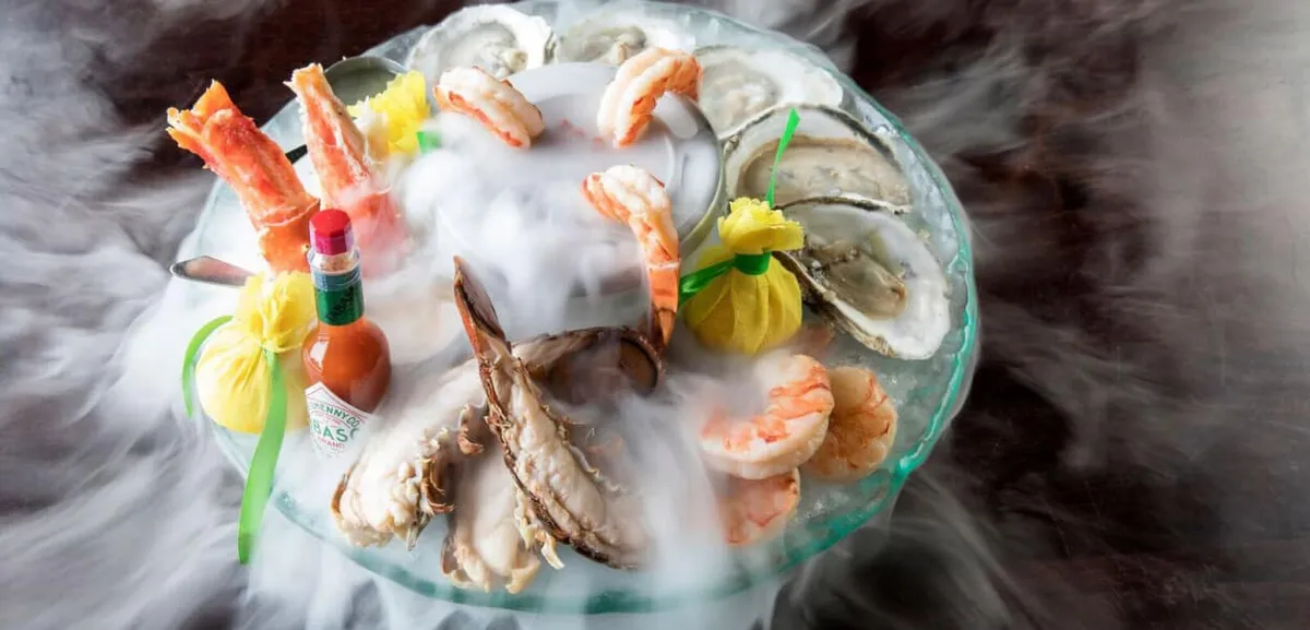 Chilled shellfish platter