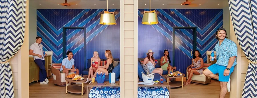 Super cabanas at Circa Stadium