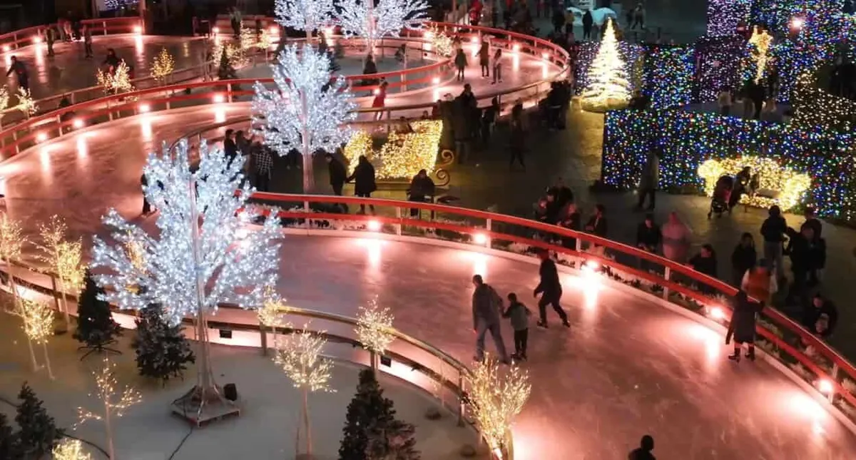 Ice Skating at Enchant Christmas Las Vegas 2024