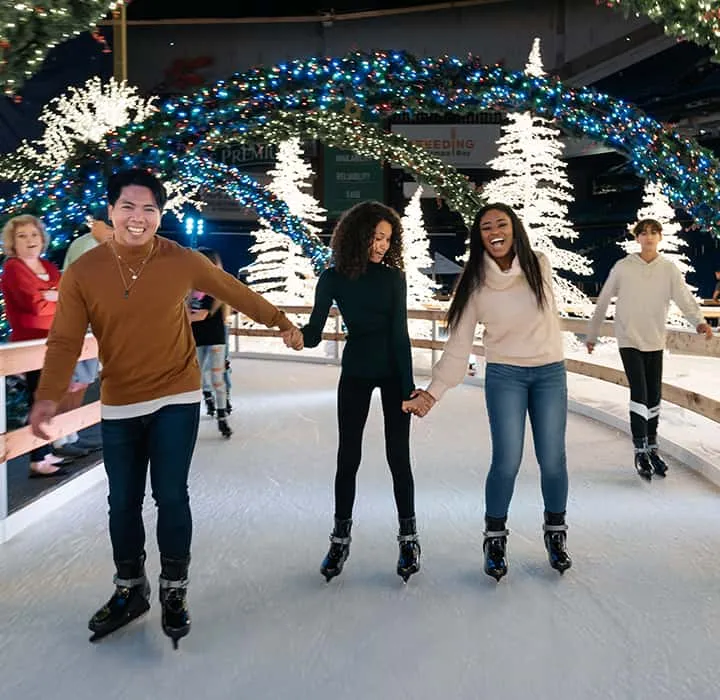 Ice skating at Enchant Christmas