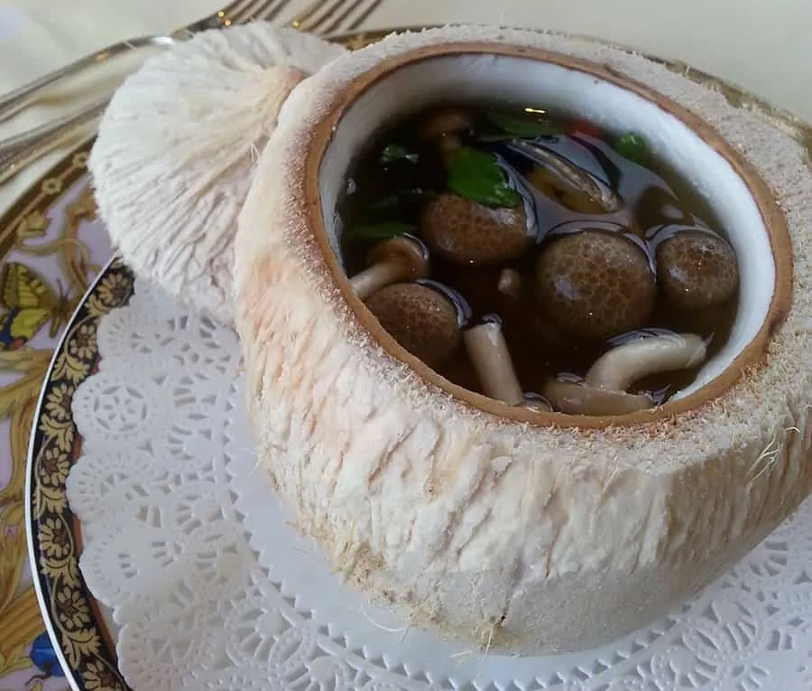 Mushroom Clam Soup at Jasmine