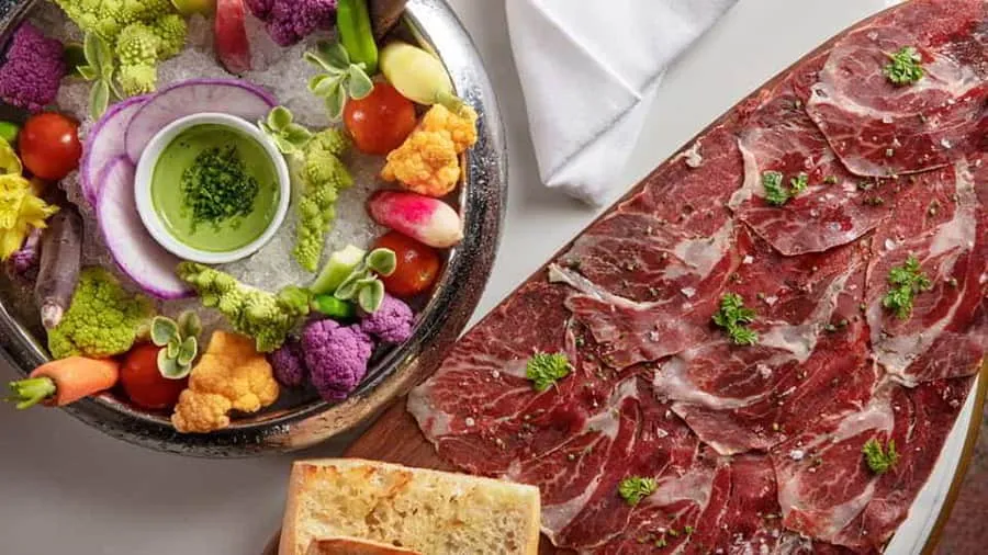 petrossian charcuterie and crudites
