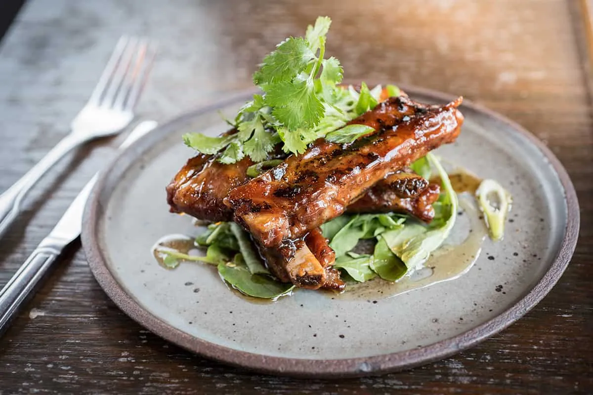 beef short ribs at Sugarcane raw bar & grill