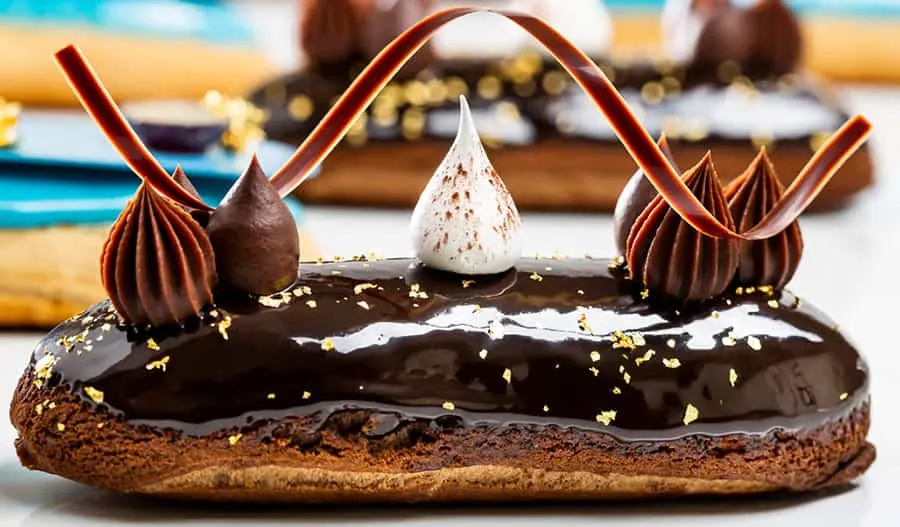 chocolate eclairs caffe al teatro