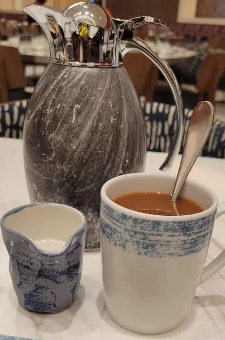 Coffee with almond milk